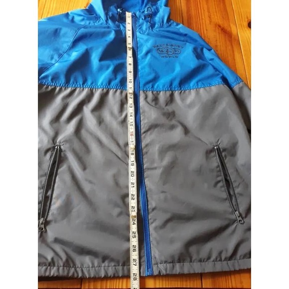 Walt Disney World Full Zip Hoodie Windbreaker Rain Jacket Blue & Gray Size M - Picture 4 of 16